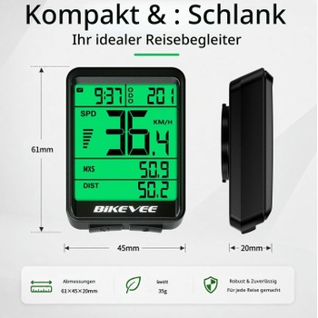 Kabelový snímač rychlosti Bikevee BKV1517-Wired