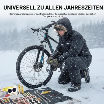 Súprava na opravu pneumatík bicyklov – Univerzálna sada na opravu bicyklov, motocyklov, áut a