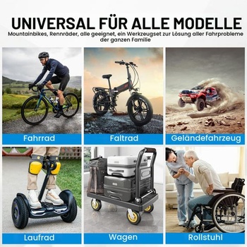 Súprava na opravu pneumatík bicyklov – Univerzálna sada na opravu bicyklov, motocyklov, áut a