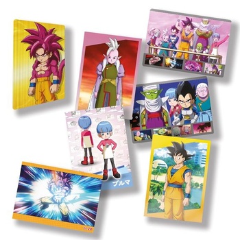Sběratelské karty Panini Dragon Ball DAIMA – blistrové balení, 3 obaly + 1 karta, limitovaná edice