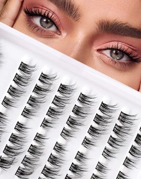 Riasy, predĺženie rias, jednotlivé zhluky rias, zmiešané 8-13 mm, riasy typu mačacie oko, tvar D,
