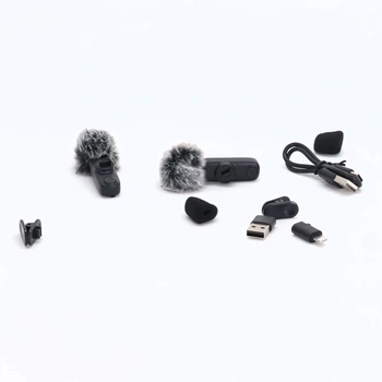 Mikrofon pro mobilní telefony, mikrofon pro iPhone a USB-C konektor, mini mikrofon, bezdrátové