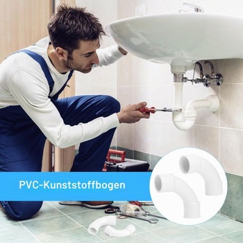 PVC ohyby rúrok M20 a M25, 90 stupňov - 20 kusov spojovacích rúrok M20 a 2 kusy M25 z PVC pre