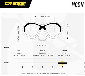Cressi Moon Kid + Top Combo Set: Nerozbitná potápěčská maska - Voděodolný šnorchl - Dětská sada