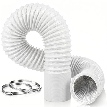 Výfuková hadica 150 mm 5 m PVC hliníková flexibilná rúrka Výfuková hadica klimatizácia 150 mm x 5 m