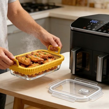 Skleněná zapékací miska do fritézy, příslušenství k fritéze Ninja AF400EU/AF500EU