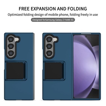 Puzdro pre Samsung Galaxy Z Fold 7 so stereo stojanom, vojenské nárazuvzdorné robustné puzdro na