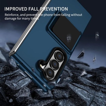 Puzdro pre Samsung Galaxy Z Fold 7 so stereo stojanom, vojenské nárazuvzdorné robustné puzdro na