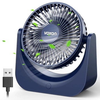 VOXON USB stolný ventilátor, mini ventilátor s 5…