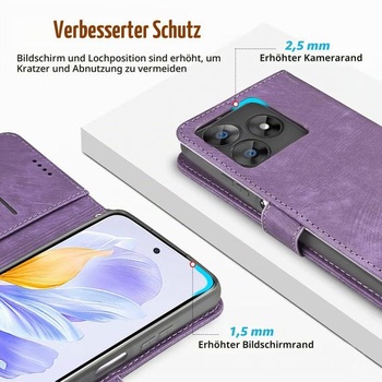 Flipové puzdro pre Oukitel C61/C61 Pro, puzdro na telefón z umelej kože s magnetickým zapínaním,