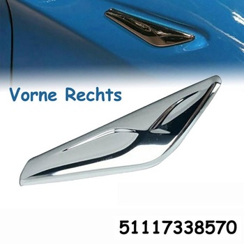 Chrómovaný blatník 51117338570 pre X3 X4 F25 F26 2013-2017 Pravý (51117338570)