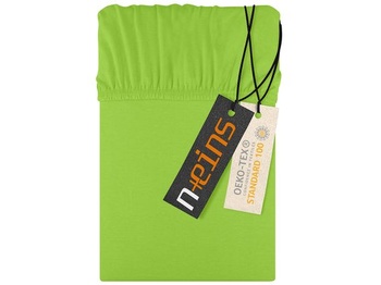 Napínacie prestieradlo npluseins Jersey 100% bavlna, 70x140 cm, jablkovo zelená Jablkovo zelená 70 x