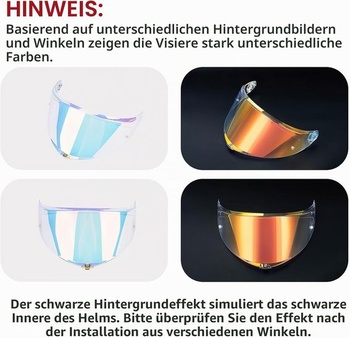 Štít helmy PSLER pro K6 K6s - Obličejový štít, tónovaný štít, náhradní příslušenství k motocyklové