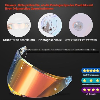 Štít helmy PSLER pro K6 K6s - Obličejový štít, tónovaný štít, náhradní příslušenství k motocyklové