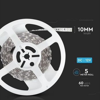 Páska V-TAC, 300 LED, 5050, 5 m, modré svetlo, nie je vodeodolná.