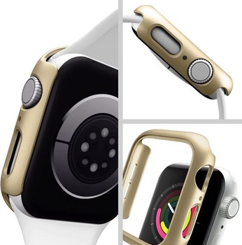 Kompatibilný s puzdrom Apple Watch 41 mm, ultratenké pevné PC púzdro, tenká ochranná fólia na