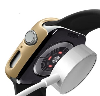 Kompatibilný s puzdrom Apple Watch 41 mm, ultratenké pevné PC púzdro, tenká ochranná fólia na