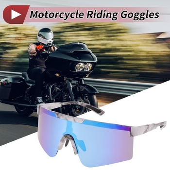 1 sada motocyklových okuliarov s antireflexnou úpravou, triacetylcelulózové PC UV400 cyklistické