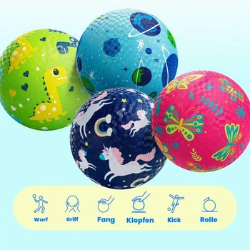 Sada 4 hracích míčů U&C Planet 15cm