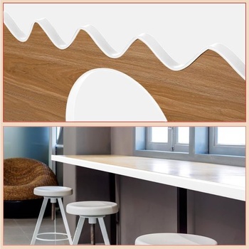 Flintronic samolepiaca flexibilná soklová lišta v tvare U do kuchyne a kúpeľne, 3 m x 36 mm, biela