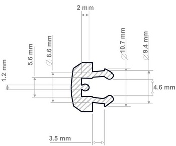 JCP 10 x biele, okrúhle krytky odtokov z UPVC, osemhranné krytky odtokov pre okná a dvere
