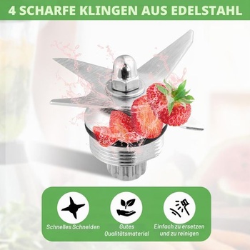Náhradné nože mixéra Vitamix s nádobami s objemom 64 oz a 32 oz, zostava náhradných nožov z nerezovej