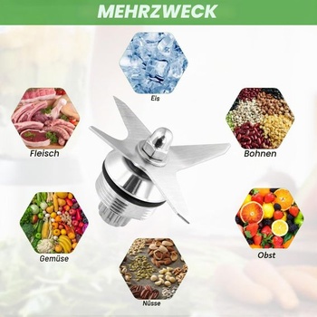 Náhradné nože mixéra Vitamix s nádobami s objemom 64 oz a 32 oz, zostava náhradných nožov z nerezovej