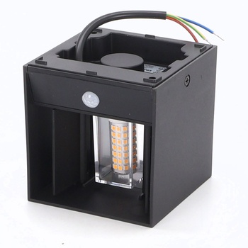 Nástenná lampa KYOTECH IP65 s pohybovým senzorom a LED žiarovkou G9, balenie 1 ks, šedá