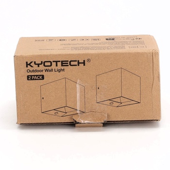 Nástenná lampa KYOTECH IP65 s pohybovým senzorom a LED žiarovkou G9, balenie 1 ks, šedá