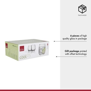 RONA Cool 250 ml / 8,5 oz Poháre | Súprava 6 kusov