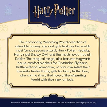 Deka Rainbow Designs Harry Potter pre novorodencov - Mäkká, zamatová deka s detailmi hviezd - maznavý