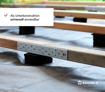 BAUHELD Terasové podložky 90x60 x 3 mm - 40 kusů Protiskluzová ochranná stavební rohož 3 mm | 40