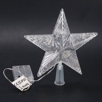 PhilzOps zakrývač vánočního stromku Star Indoor 11 LED 19,4 cm zakrývač vánočního stromku Star