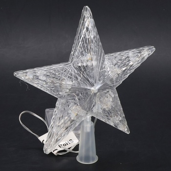 PhilzOps zakrývač vánočního stromku Star Indoor 11 LED 19,4 cm zakrývač vánočního stromku Star