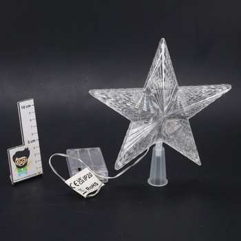 PhilzOps zakrývač vánočního stromku Star Indoor 11 LED 19,4 cm zakrývač vánočního stromku Star