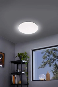 Stropné svietidlo EGLO Pogliola, Ø 50 cm, LED stropné svietidlo, lampa do obývacej izby z ocele a