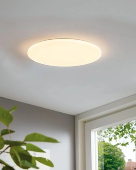 Stropné svietidlo EGLO Pogliola, Ø 50 cm, LED stropné svietidlo, lampa do obývacej izby z ocele a
