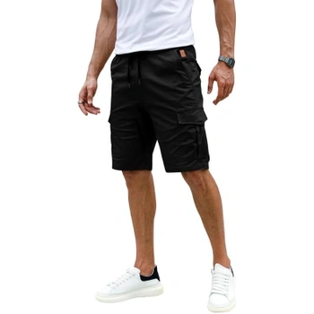 Pánské šortky Elegancity Cargo černé, M/L