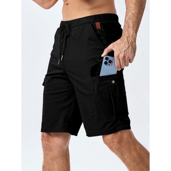 Pánské šortky Elegancity Cargo černé, M/L
