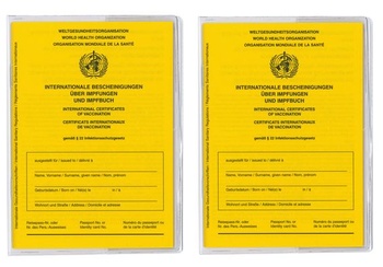SADA 2x očkovacích preukazov a 2x puzdier na preukaz totožnosti - priehľadný ochranný obal na