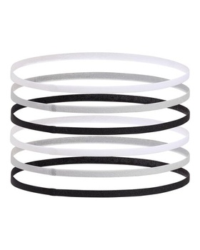 Dámska čelenka Under Armour Mini Elastic 6PK, čierna, OSFM