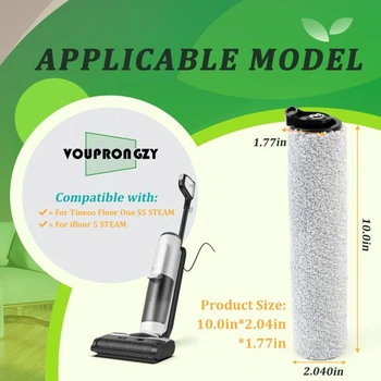 2 kartáčové válce, 4 HEPA filtry, náhradní díly pro Tineco Floor One S5 STEAM/ifloor 5 STEAM
