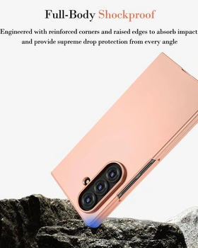 Kompatibilný s tenkým puzdrom Samsung Galaxy Z Fold 7, vstavaná ochranná fólia, celotelový kryt,