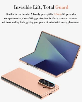 Kompatibilný s tenkým puzdrom Samsung Galaxy Z Fold 7, vstavaná ochranná fólia, celotelový kryt,