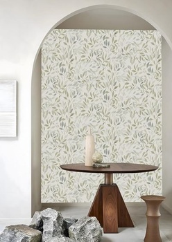 MyforHD Samolepiaca tapeta, tapeta s kvetinami a listami, samolepiaca fólia 44 cm x 600 cm, dekoratívna