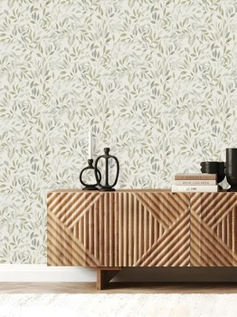 MyforHD Samolepiaca tapeta, tapeta s kvetinami a listami, samolepiaca fólia 44 cm x 600 cm, dekoratívna