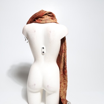Dámska šatka 172x67 cm oranžová
