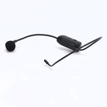 Bezdrátový mikrofonní headset, 2,4G bezdrátový mikrofonní headset s dosahem 20 m, UHF dobíjecí
