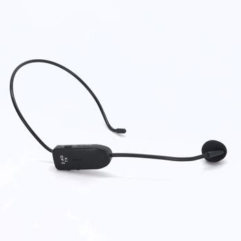Bezdrátový mikrofonní headset, 2,4G bezdrátový mikrofonní headset s dosahem 20 m, UHF dobíjecí