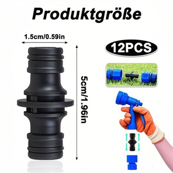 12 hadicových konektorov, hadicové konektory 1/2 palca, hadicové spojky 1/2 palca, konektory